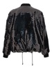 sequinned bomber jacket