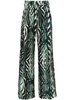 abstract-print trousers