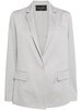 notched-lapels single-breasted blazer 