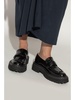 lug-sole leather loafers