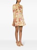 matchmaker floral mini dress yellow hibiscus