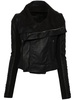 Black Asymmetric Leather Jacket