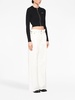 ruffled paperbag-waist wide-leg jeans