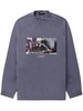 painterly-print cotton sweatshirt