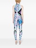 Iride-print sleeveless jumpsuit