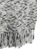 mélange-effect fringed scarf