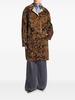 paisley-print velvet coat 