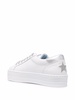 star-patch lace-up sneakers