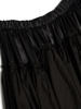 ruffled cotton satin skirt