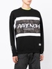 logo-print crew neck sweatshirt