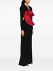 ruffle-detail flared jumpsuit