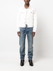 mid-rise straight-leg jeans