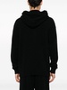 drawstring-hood knitted jumper