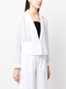 broderie anglaise cropped blazer