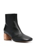 55mm square-toe ankle boots 