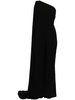 cape-insert one-shoulder jumpsuit