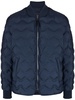 zip-up quilted bomber jacket