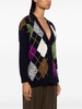 argyle intarsia-knit cardigan