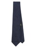 patterned-jacquard silk tie