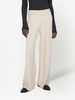 stretch-fit wide-leg trousers