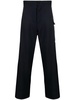 cargo-pocket wool trousers