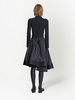 pleated full taffeta skirt