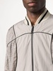 monogram-print panelled bomber jacket