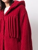 fringed belted coat