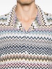 chevron-knit cotton shirt