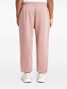 cotton-fleece track pants