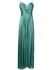 Green Rovena Pleated Maxi Dress