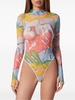 Bombing Graffiti mesh bodysuit