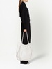 drawstring-top tote bag