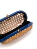 Mia flat-woven clutch bag