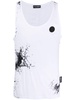 splash-print cotton tank top