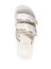 Moto-Vhl shearling trim sandals