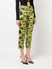 printed cropped trousers