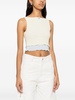 logo-patch layered mesh top