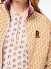 monogram-pattern zip-up jacket 