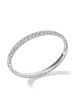 18kt white gold Sculpted Cable diamond bracelet