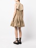 storm-flap pleated-skirt dress