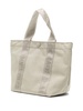 logo-print canvas tote bag