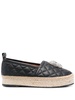 skull-embellishment quilted espadrilles