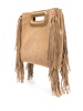 M fringed suede tote bag 