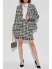 houndstooth A-line skirt 