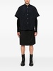 Ven asymmetric pleated shirt