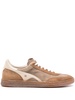 panelled suede sneakers