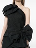 bow-detail silk gown