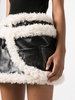 shearling-trim miniskirt