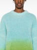 gradient-effect knitted sweater